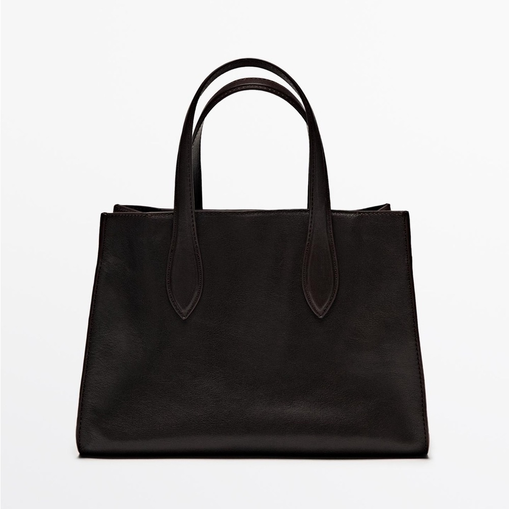 BNWT Massimo Duti Napa Leather Tote Bag